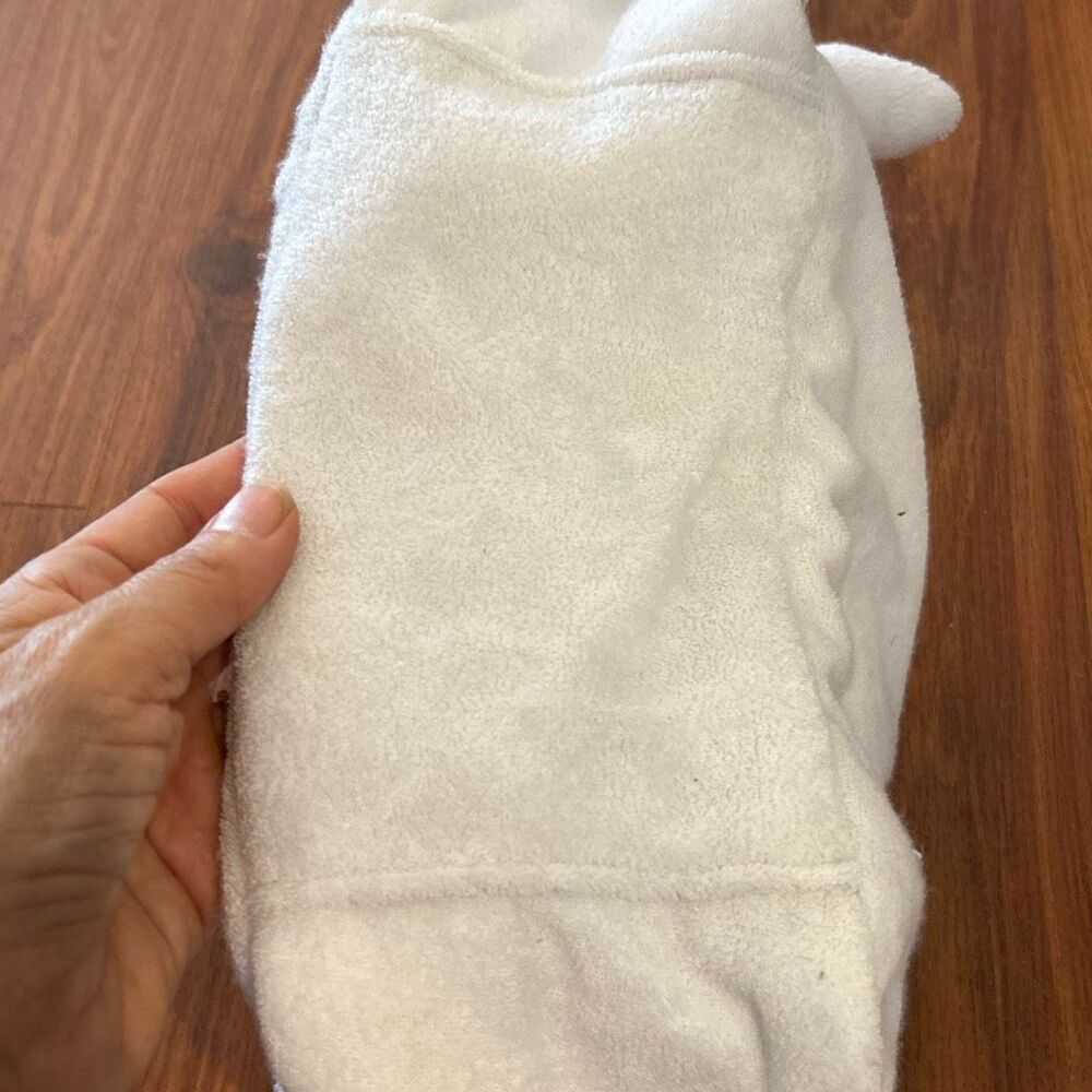 Stoney Clover Lane target white terry cloth travel bag plant interior cosmetics - Picture 9 of 9